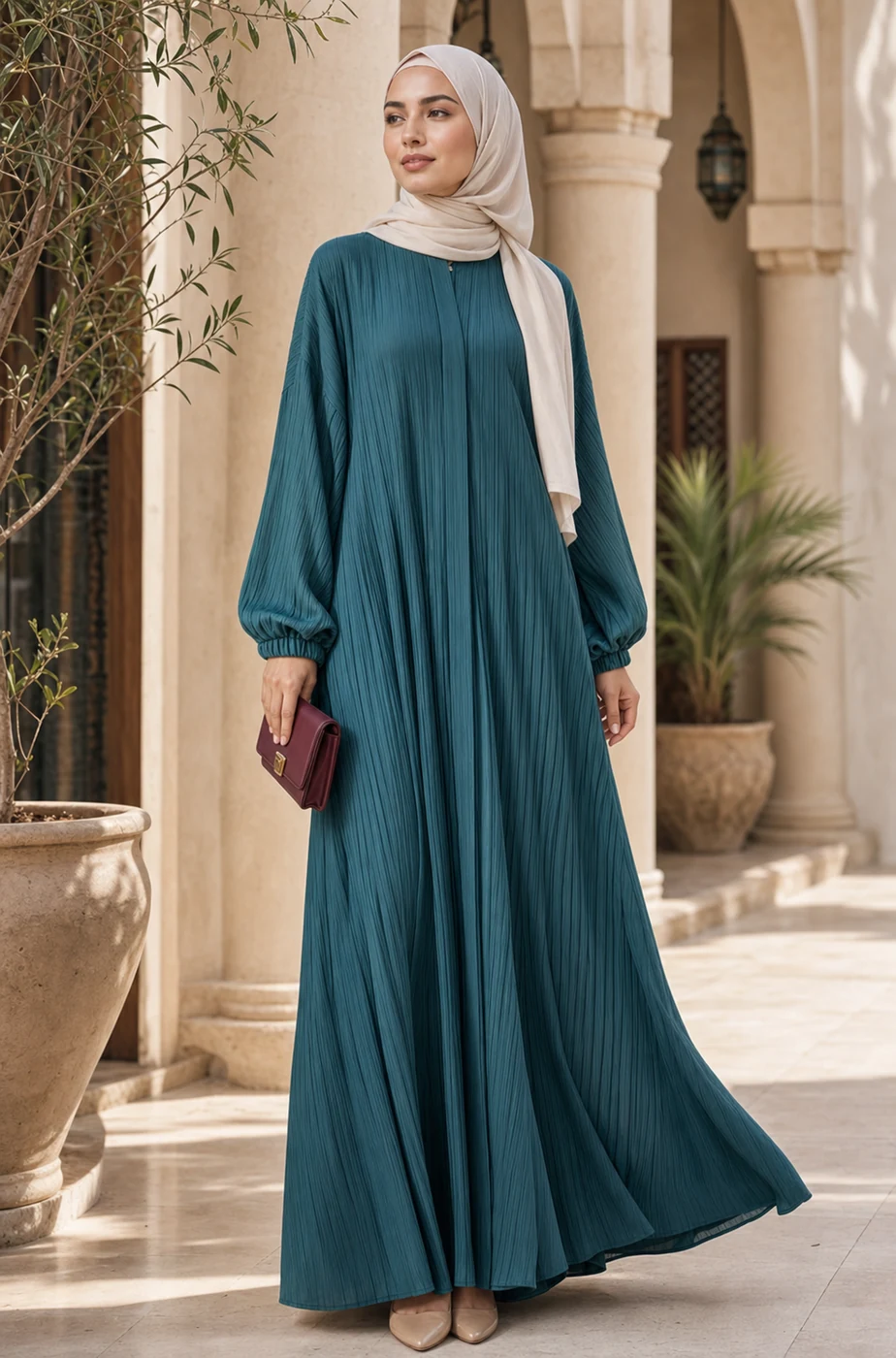 Serein Pleated Abaya