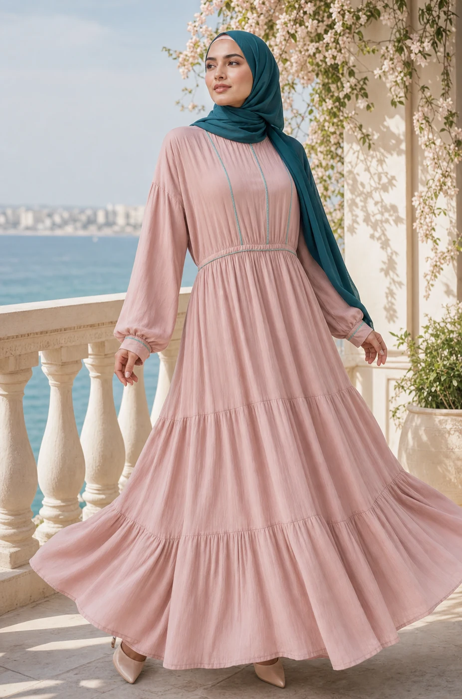 Zahra Cascade Dress